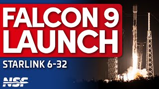 SpaceX Falcon 9 Launches for a Recordbreaking 19th Time | Starlink 6-32