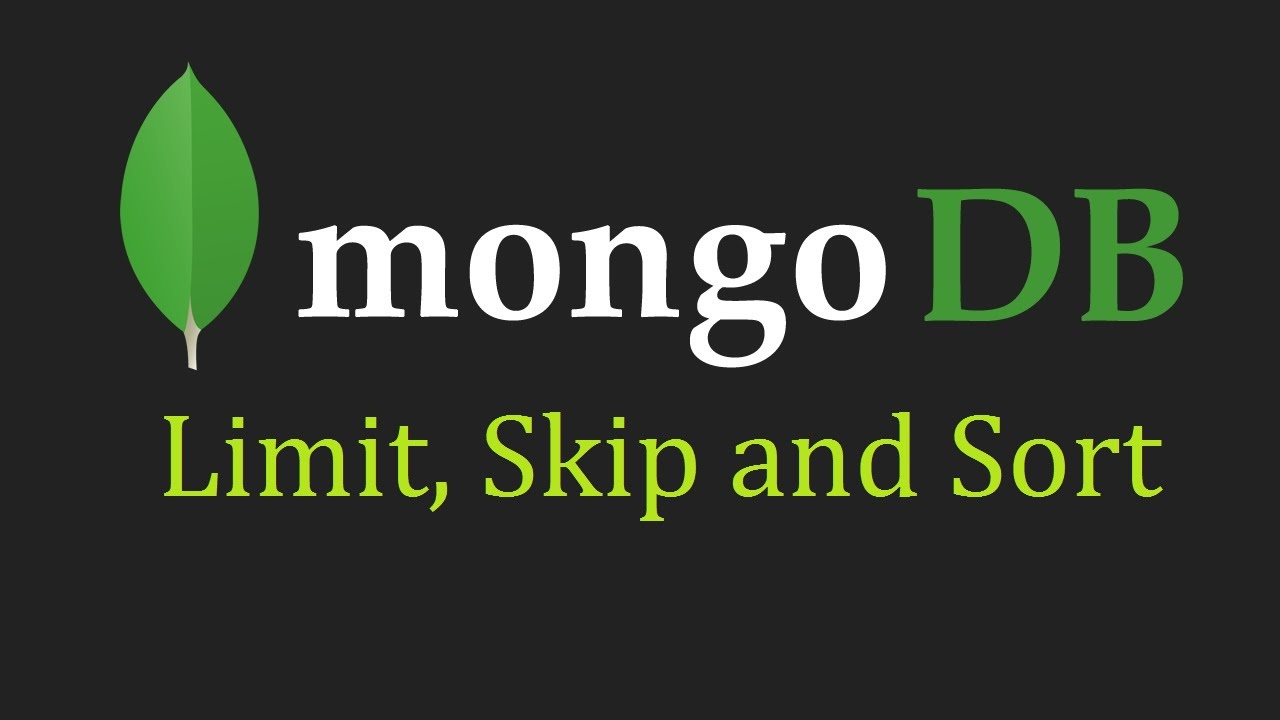 Mongodb Tutorial For Beginners 11 Limit Skip And Sort Youtube