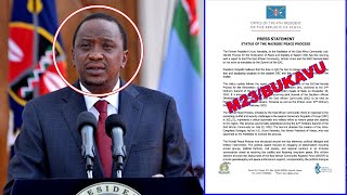 UPDATES🚨UHURU KENYATTA ASOHOYE INYANDIKO IKOMEYE MBERE GATO Y'INAMA YA SADC NA EAC!