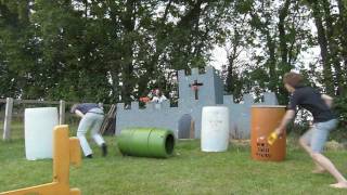 Unscripted Nerf War Capture the Castle HD