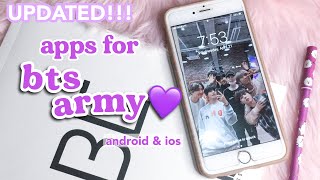APPS THAT EVERY BTS ARMY SHOULD HAVE!!! MOBILE APPS FOR BTS ARMYS!! IOS and ANDROID!