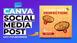 Canva for Beginners Social Media Post Design 2024 Full Tutorial