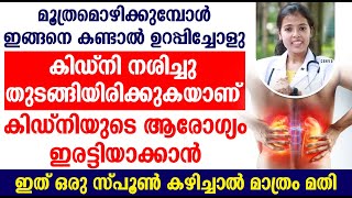 മൂത്രമൊഴിക്കുമ്പോൾ ഇങ്ങനെ കണ്ടാൽ ഉറപ്പിച്ചോളു നിങ്ങളുടെ കിഡ്‌നി നശിച്ചു തുടങ്ങിയിരിക്കുകയാണ്