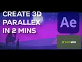 After effects Tutorial - Make 3D Parallex in 2 mins using Pearelax Script