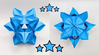 Origami FLOWERS KUSUDAMA 🌼🏵️ How to make a paper kusudama