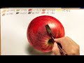 蘋果的畫法 how to draw apple how to draw a realistic apple step by step tutorialwith colour pencils