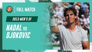 Nadal vs Djokovic 2013 Men's semi-final Full Match | Roland-Garros
