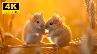 Baby Animals 4K (60FPS) - Cute Young Small Wild Animals With Relaxing Music (Colorfully Dynamic)