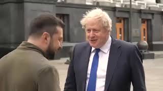 UK PM Boris Johnson, to President Zelensky: “How are you?” | Zelensky: “You know how I am.”