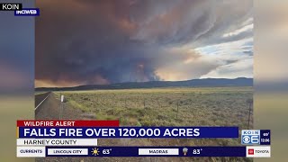 Four wildfires reach ‘megafire’ status in Oregon, scorching thousands of acres