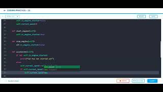 python coding practice-32 car-4 #solutions #practice #solutions