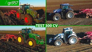 AgriFOCUS 25: SFIDA TRATTORI 300 CV! JOHN DEERE 6250R - FENDT 828 - NEW HOLLAND T7.300 - VALTRA Q305