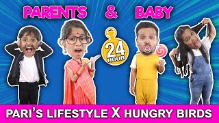 LIVING LIKE PARENTS  AND BABY FOR 24 HOURS | @hungrybirds4803  ft. @parislifestyle7488