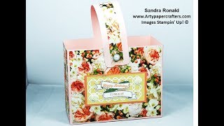 Petal Promenade Large Gift Box Bag - SandraR Stampin' Up! Demonstrator Independent