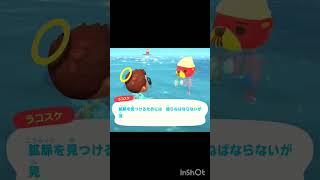 【あつ森】　ラコスケ🦦のホタテ。と、ついでに一言。掘り続ける。#animalcrossing #shorts