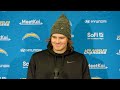 Justin Herbert Postgame Press Conference vs Colts | LA Chargers