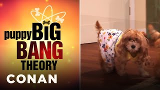 Puppy "Big Bang Theory" Is Here! | CONAN on TBS