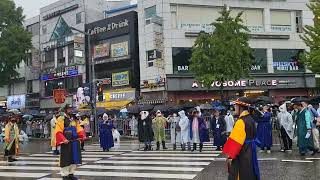 제 59 회 수원화성문화제 '정조 능행차'수원유수 이재준시장과 만남