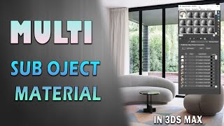 How to use Multi Sub object Material in 3ds Max