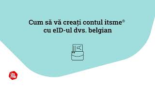 Cum îmi creez contul itsme® cu eID? (Romanian)