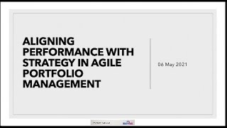Strategic Alignment- from Aligning Performance with Strategy in Agile Portfolio Management