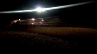 8010 harvesting soybeans at night, 2013