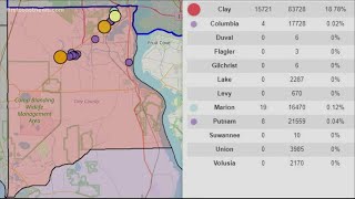 More than 15,000 customers without power in Clay County