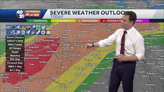 Severe storms are likely to hit Northwest Arkansas, River Valley today