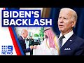 Backlash for US President Biden over fist bump with Saudi prince | 9 News Australia