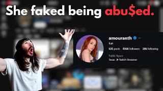 Did Amouranth fake being a victim?