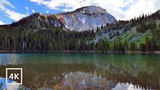 4K Mountain Lake Ambience | Bridger Mountains | Relaxing Nature Scene for Sleep \u0026 Meditation