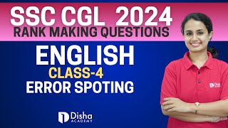 SSC CGL English Class no 4 Error Spoting Class Previous Questions SSc CGL CHSL MTS #ssccgl #sscchsl