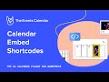 Calendar Embed Shortcodes