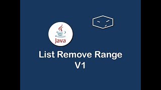 list remove range v1 in java