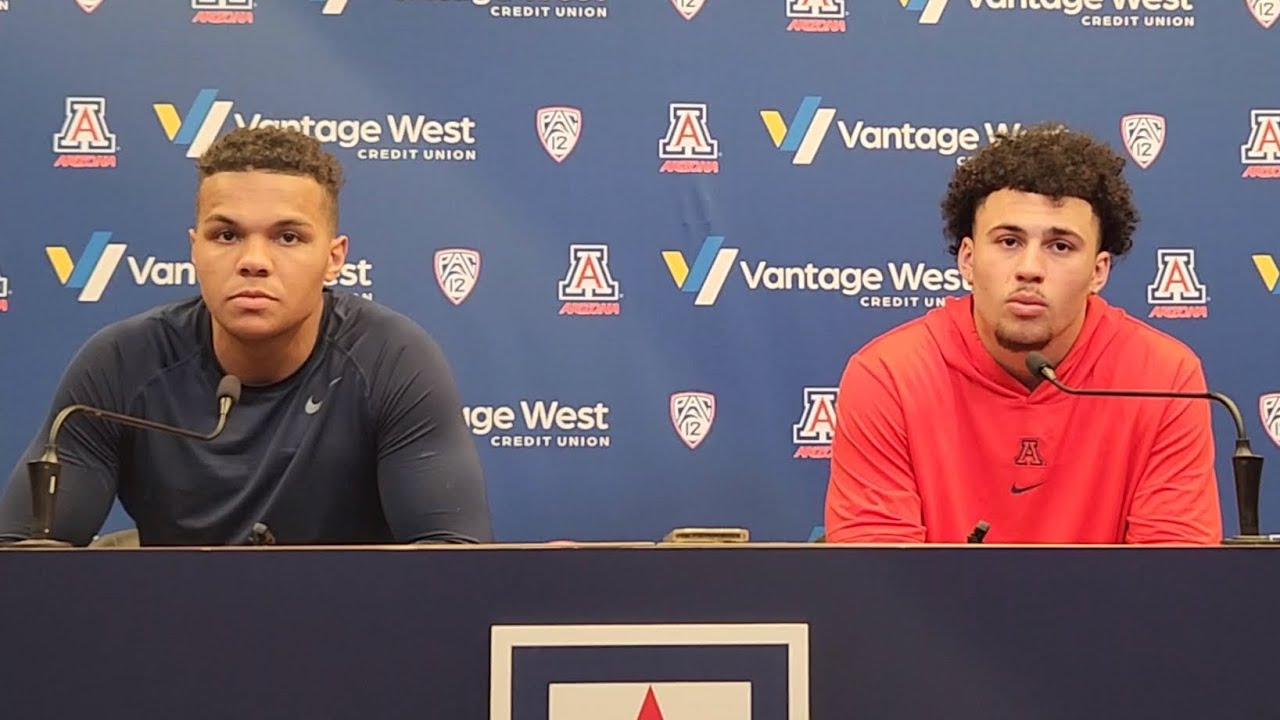 Arizona TEs Keyan Burnett And Dorian Thomas Post-practice Interview ...