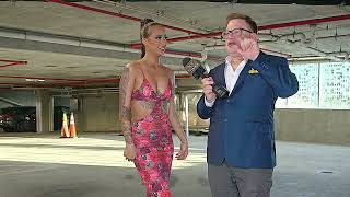 Designer Zenma Model Salinas at FLL Fashion Week at Hilton Miami Aventura