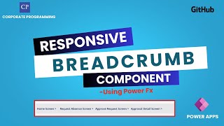 Breadcrumb Navigation Reusable Component in Power Apps | Step-by-Step Canvas App Tutorial