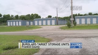 Burglars target storage units
