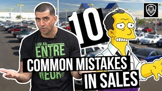 10 Common Mistakes Salespeople Make
