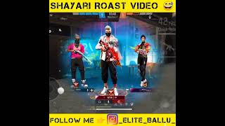 Shayari Roast Video 😁😜ll Freefire's Youtubers Roast ll #shorts #freefire