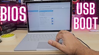 How To Get Into BIOS \u0026 Enable USB Boot For Microsoft Surface Book  2