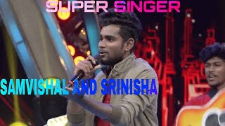 Super singer Sam and Srinisha #supersinger