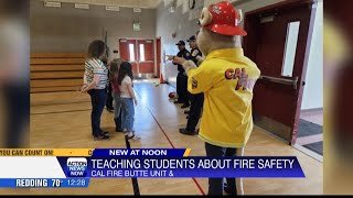 Butte County firefighters were out educating students on fire safety