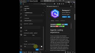 In 2 minutes creating agents using MCP servers in AmazonQ extension in VSCode
