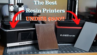 The BEST budget RESIN 3D Printers of 2022! (Under $500 USD)