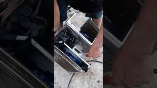 how to clean an aircon to make it look new again (pressurized aircon cleaning with master June)