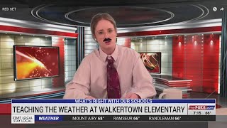 Local teacher finds creative way to teach weather at Walkertown Elementary School