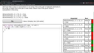 CodingBat Array 2 isEverywhere