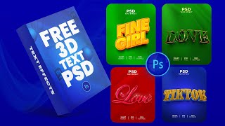 FREE 3D TEXT EFFECTS, DOWNLOAD LINK IN DESCRIPTION