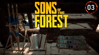 «🌲Выживаем Дальше🌲» Продолжение стройки и поиск ресурсов 🏕️🔍 в Sons Of The Forest №03